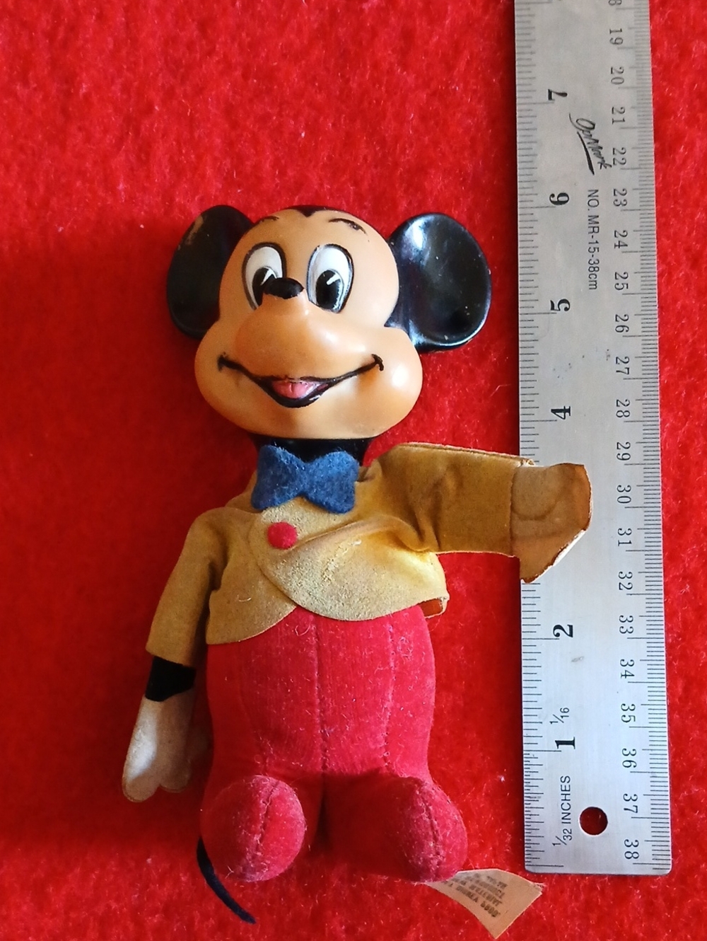 Vintage Felted Old Mickey Mouse